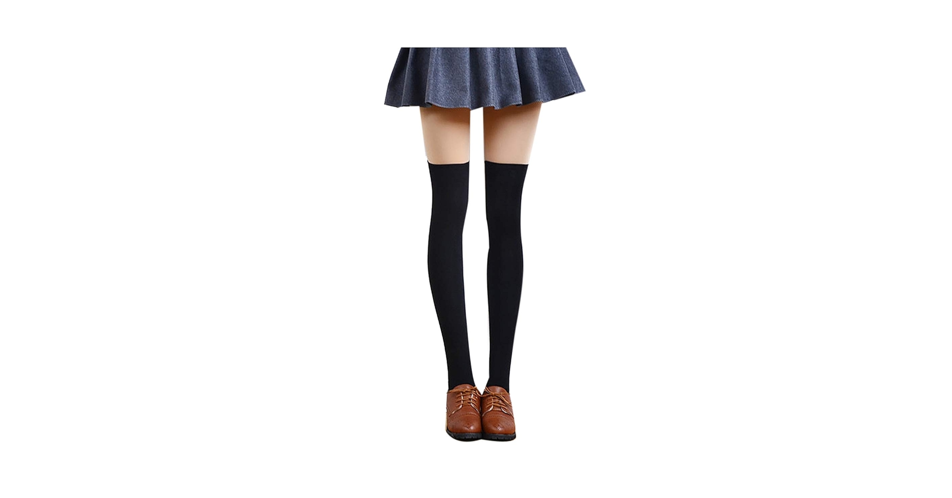 jweemax 80cm Winter Extra Long Cotton Thigh High Socks, Over the